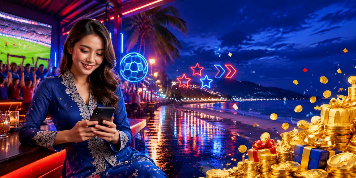 Pengguna menerima cashback bonus di Langkawi dengan pakaian baju kurung