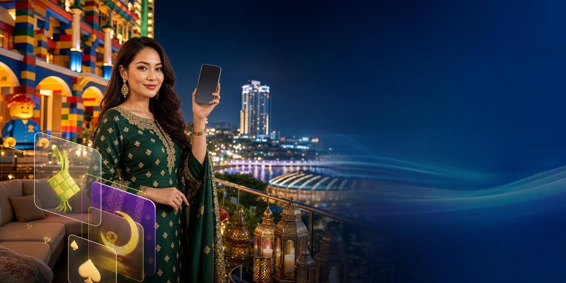 Permainan Teen Patti semasa Hari Raya di Malaysia dengan suasana meriah